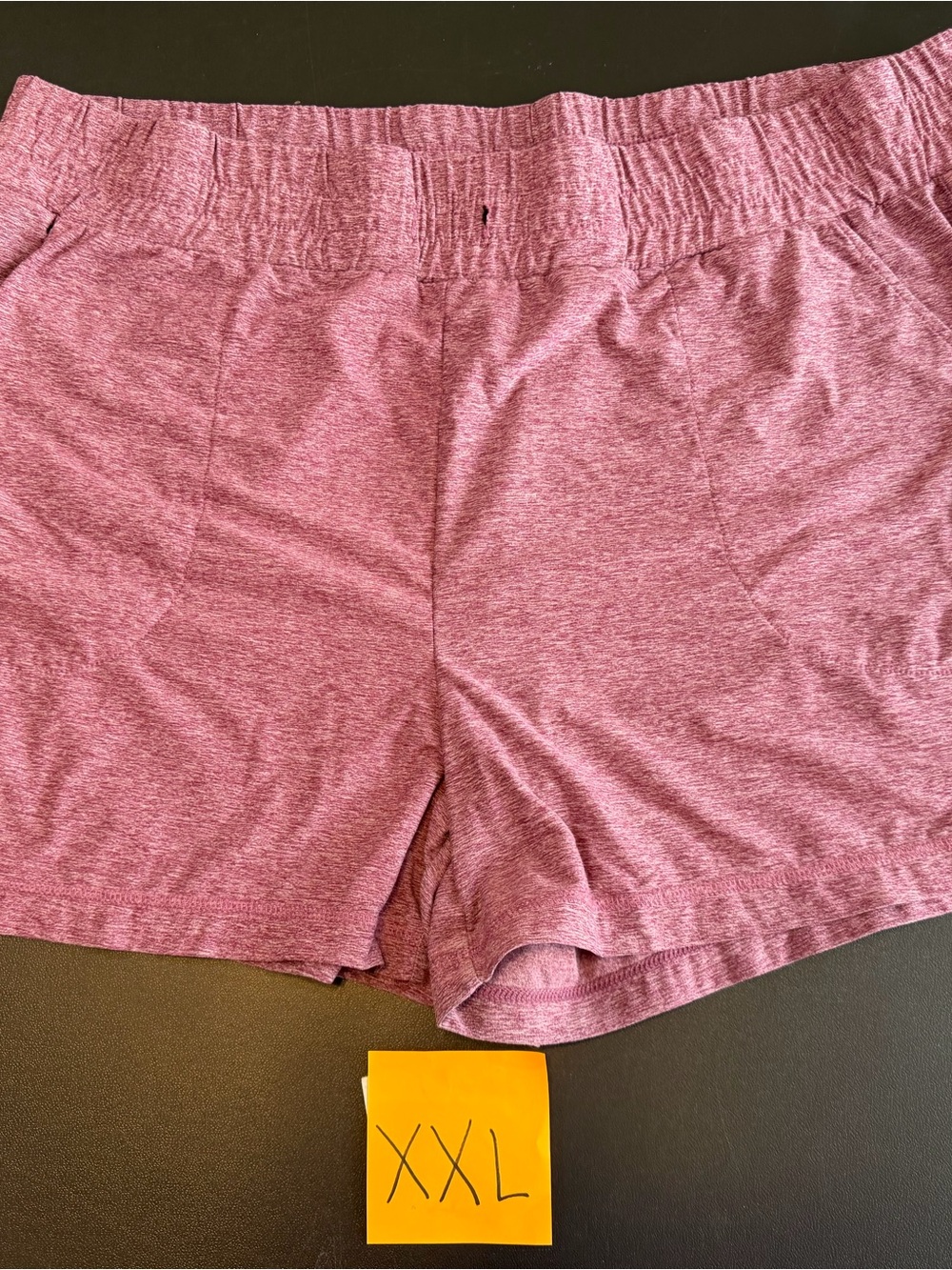 Athletic Works burgundy Heather Athletic Shorts